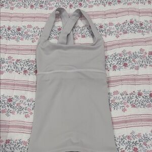 Gray Halter Top